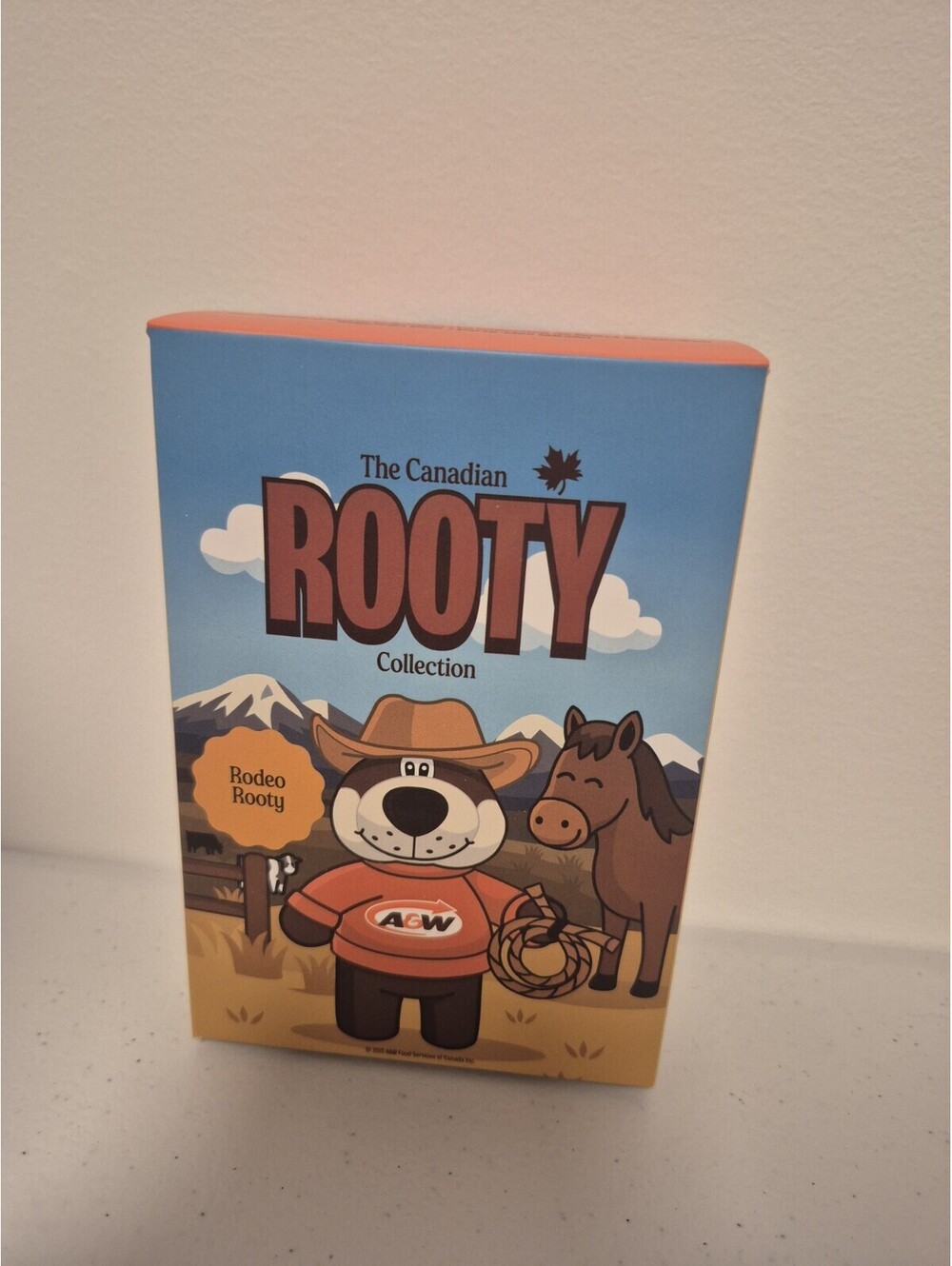 A&W Canadian Rooty Collection 2026 Keychain Plush Bear Rodeo Cowboy NEW In Box